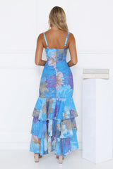 Timeless Glow Maxi Dress Blue