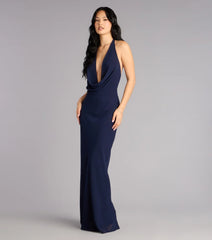 Hayley Chiffon Open Back Formal Dress