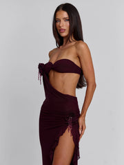 Milan Maxi Dress Deep Mauve