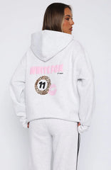 11th Street She's So Lucky Oversized Hoodie Leopard Splice