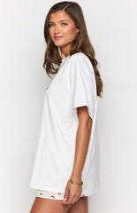Arnie Bow White Tee
