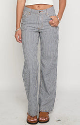 Lioness Top Model Navy Stripe Jean