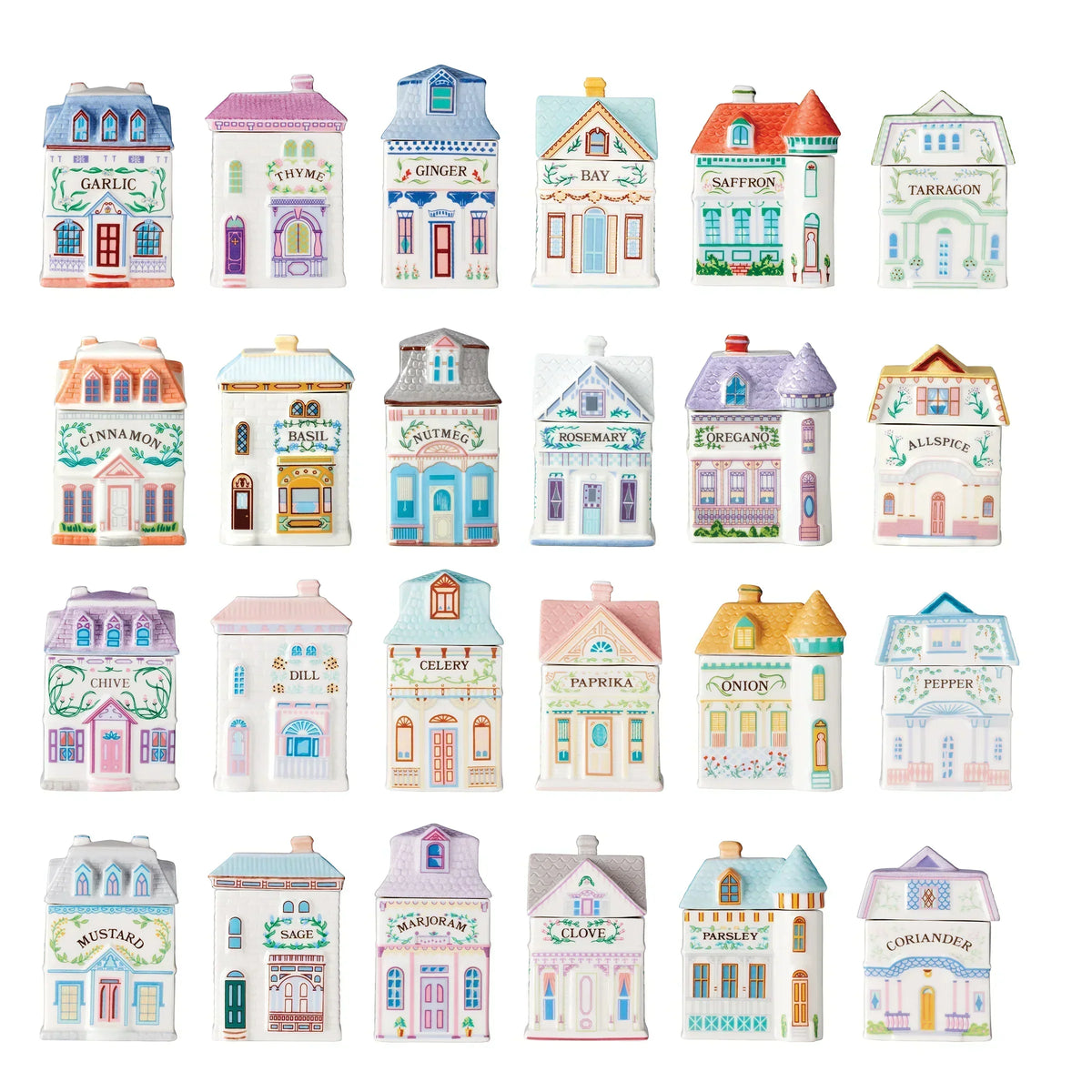 CS Lenox Spice Village 6-Jar Full Collection