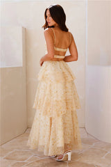 Sun Shining Through Maxi Dress Yellow