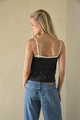 Monique Polka Dot Lace Bra Top