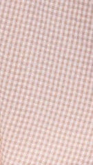 Sahirah Mini Dress - Beige / White Gingham