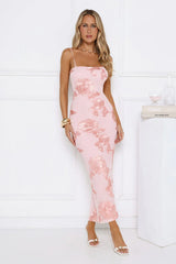 Estelle Mesh Maxi Dress Light Pink